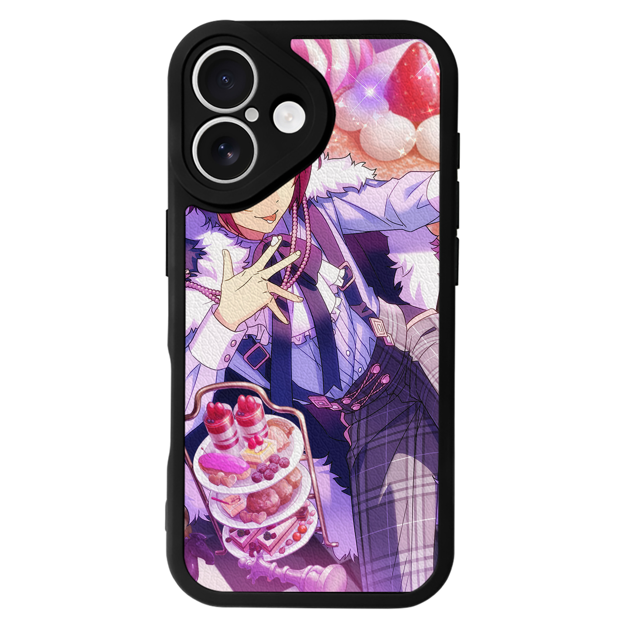 （画像用） あんさんぶるスターズ! Ensemble Stars 【iPhone 16シリーズ対応】シリコンスマホケース（レザー調） 材質：シリコン